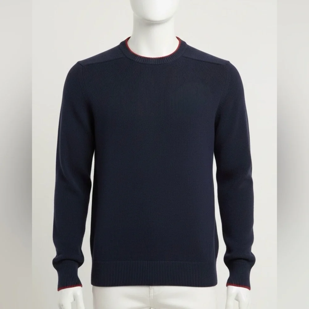 Levi's Men's Deep Blue Cotton Crewneck Sweater Size‎ Large